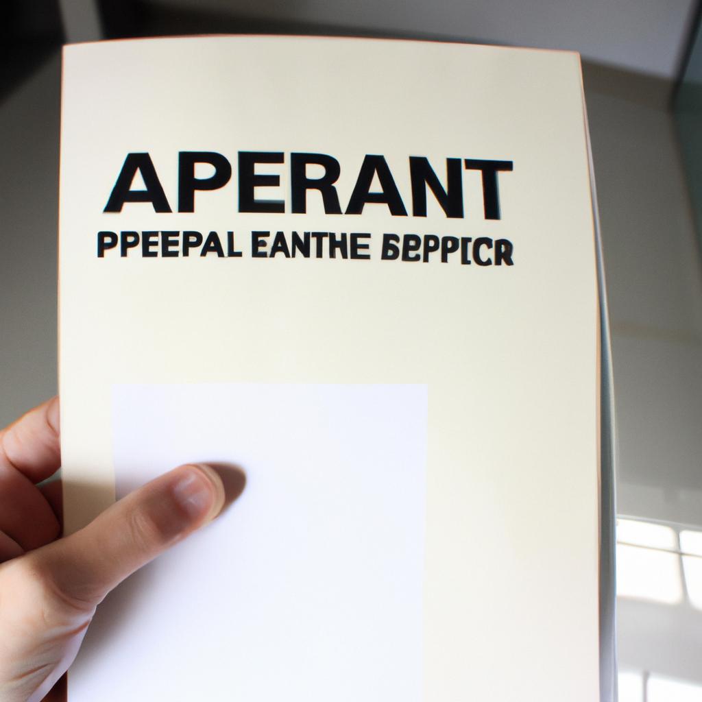 Person holding apartment lease document